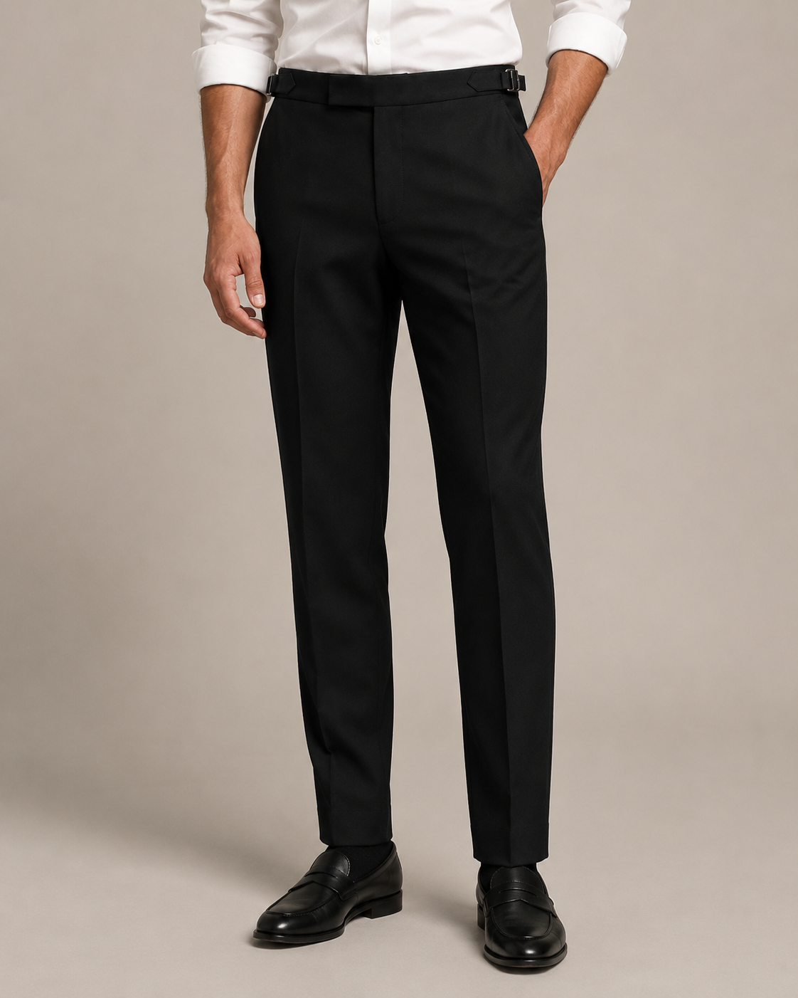 Pantalón Ajustable Anti Arrugas Negro