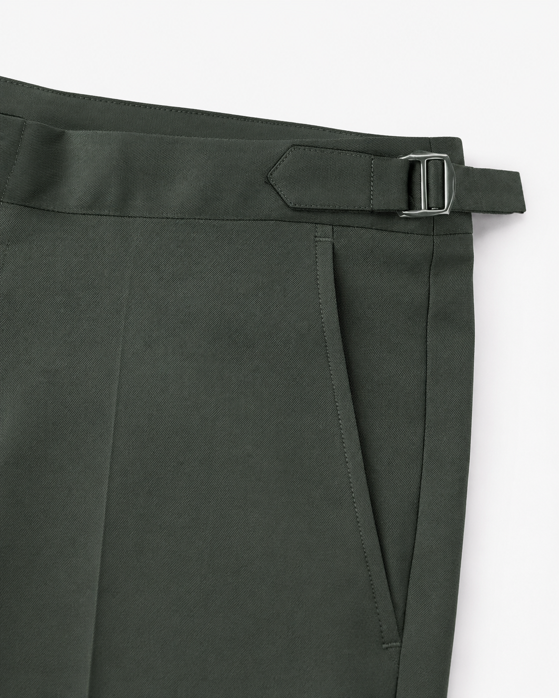 Pantalón Ajustable Anti Arrugas Verde Olivo