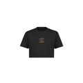 Tricolor Fish Black Crop Top