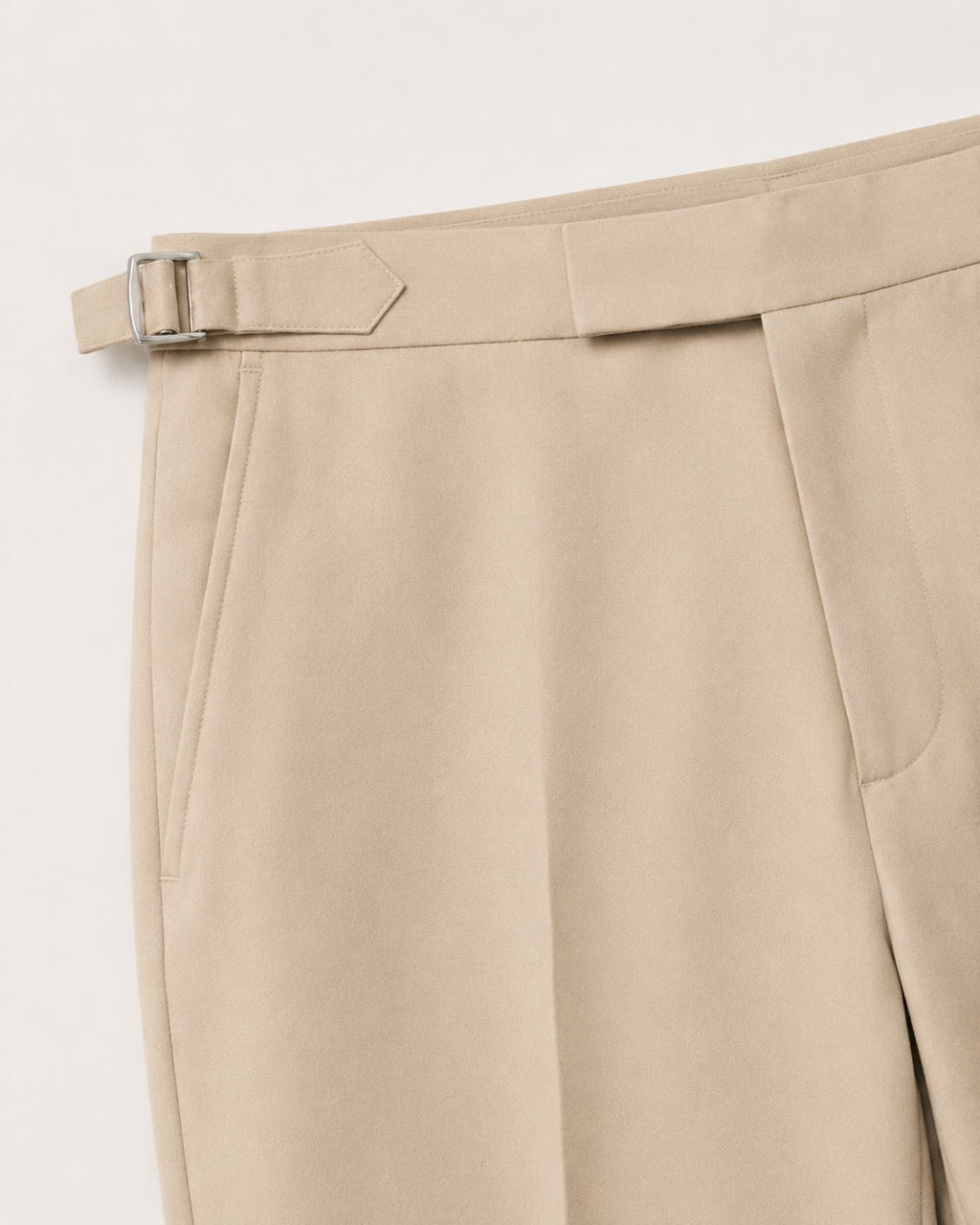 Pantalón Ajustable Anti Arrugas Beige