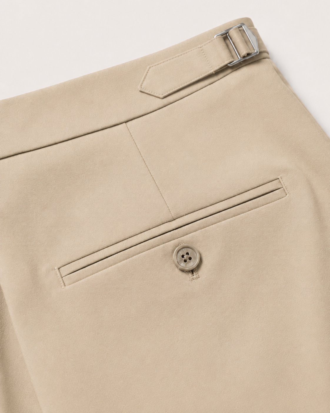 Pantalón Ajustable Anti Arrugas Beige