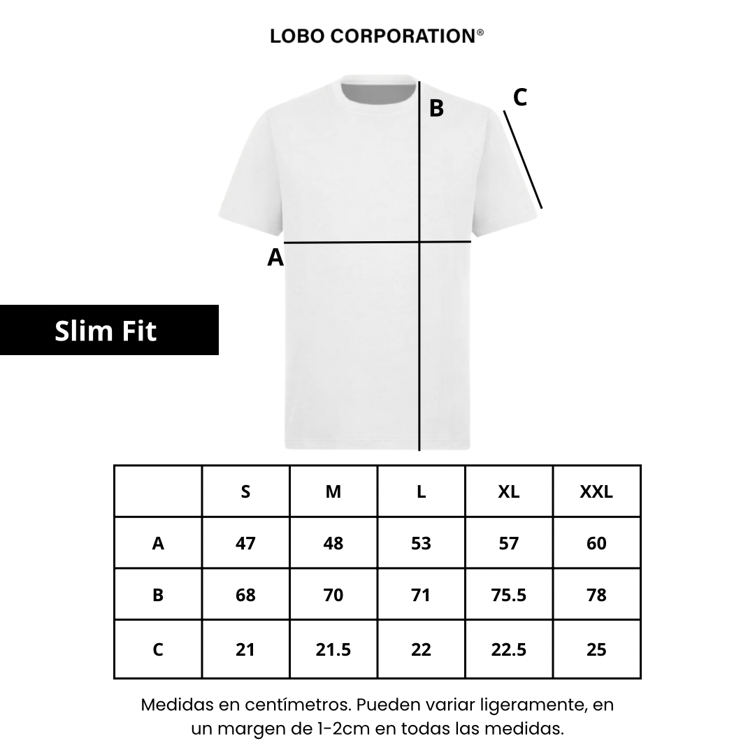 Lobo Cursive Red Slim Tee