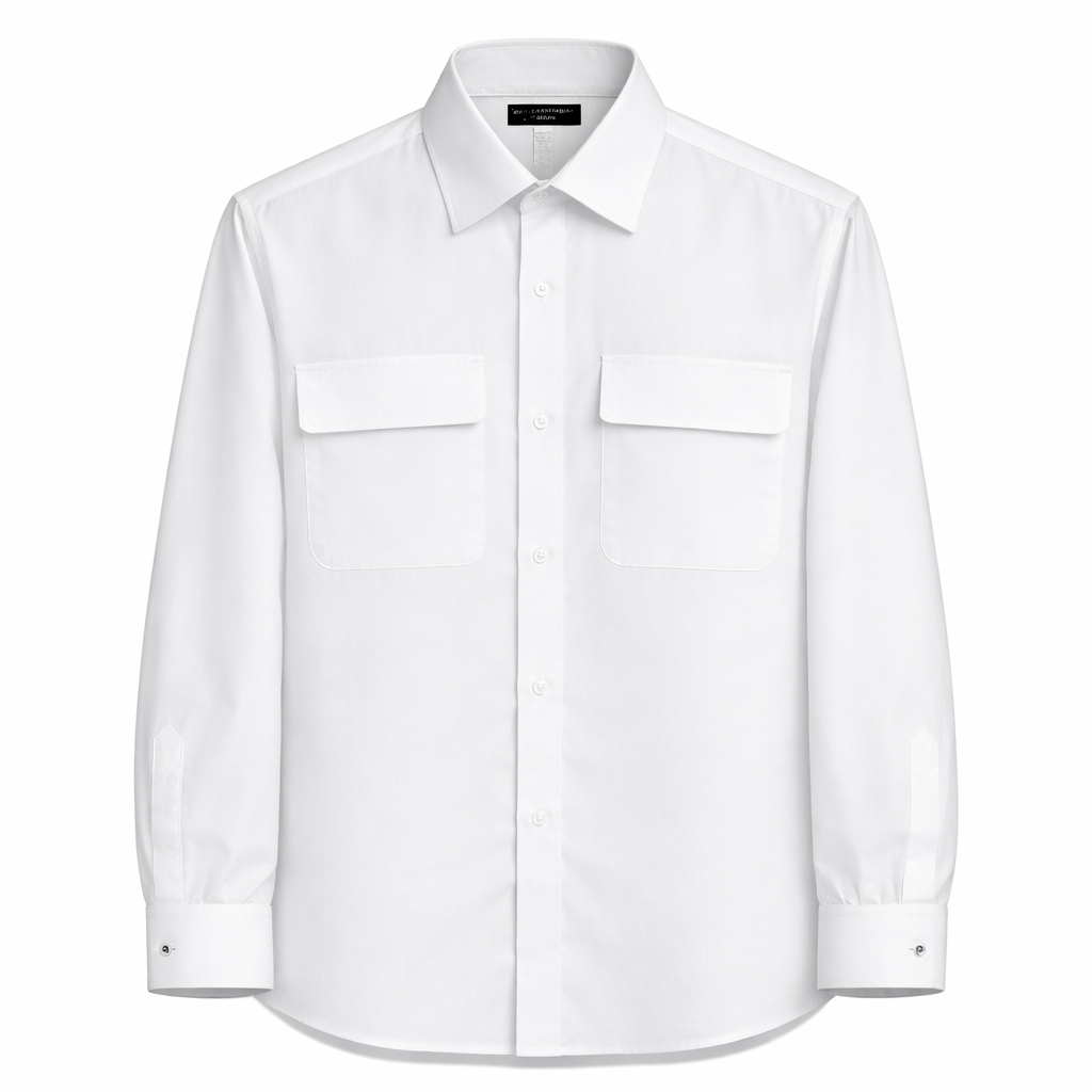 Camisa en Lino con Tapas