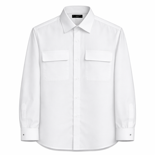 Camisa en Lino con Tapas