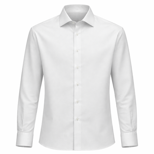 Camisa de Algodón Clásica – Camisas Esenciales en Blanco
