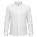 Camisa en Lino Cuello Chino