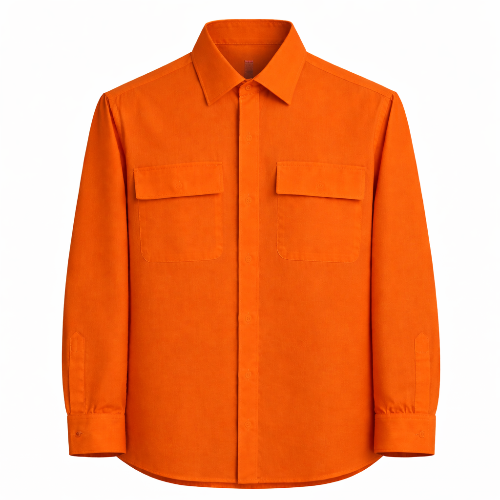 Camisa en Lino con Tapas