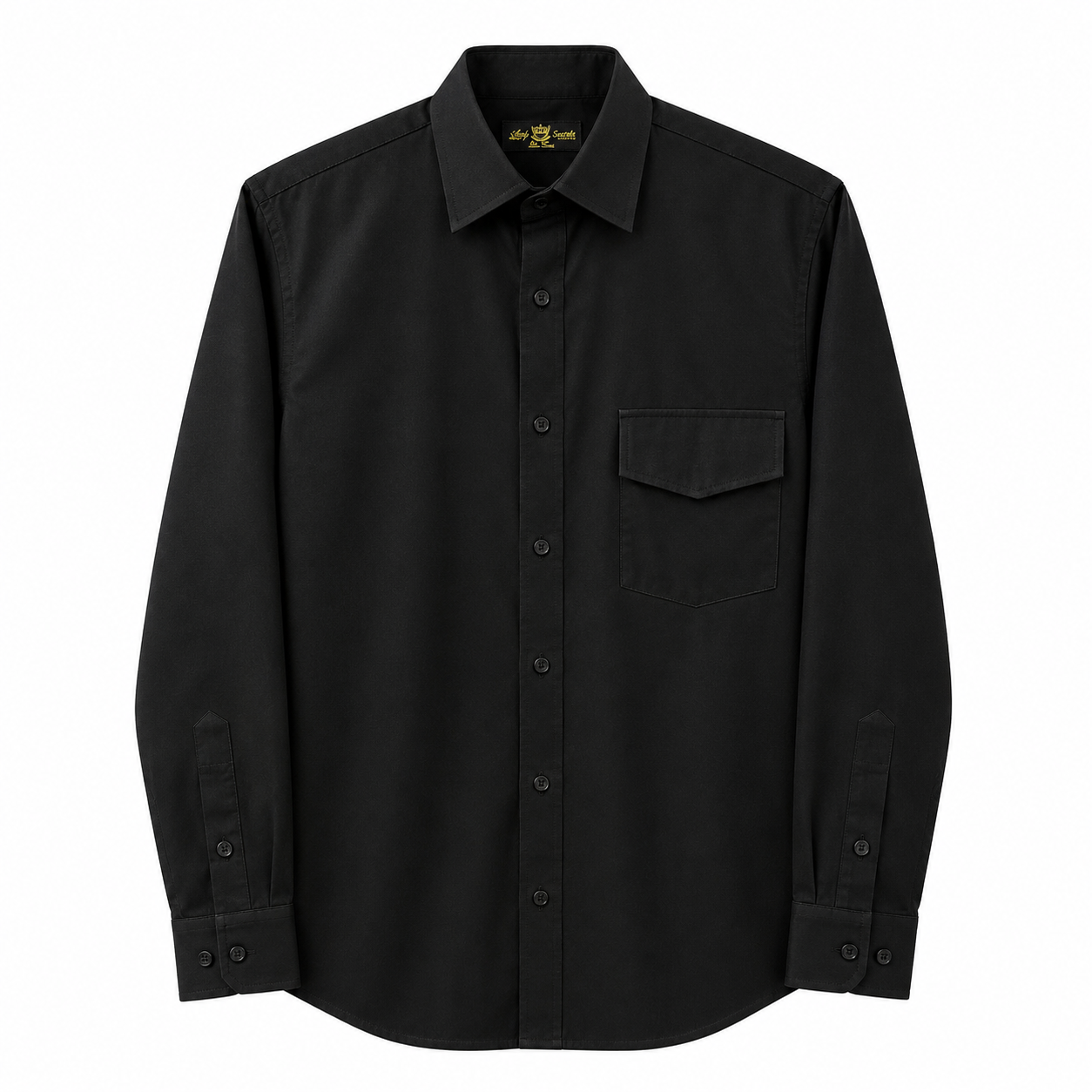 Camisa en Lino con Tapas