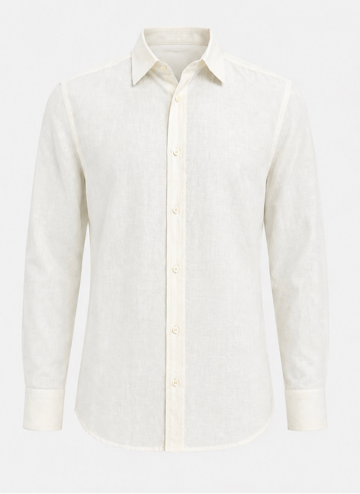 Camisa Lino con botones en el cuello