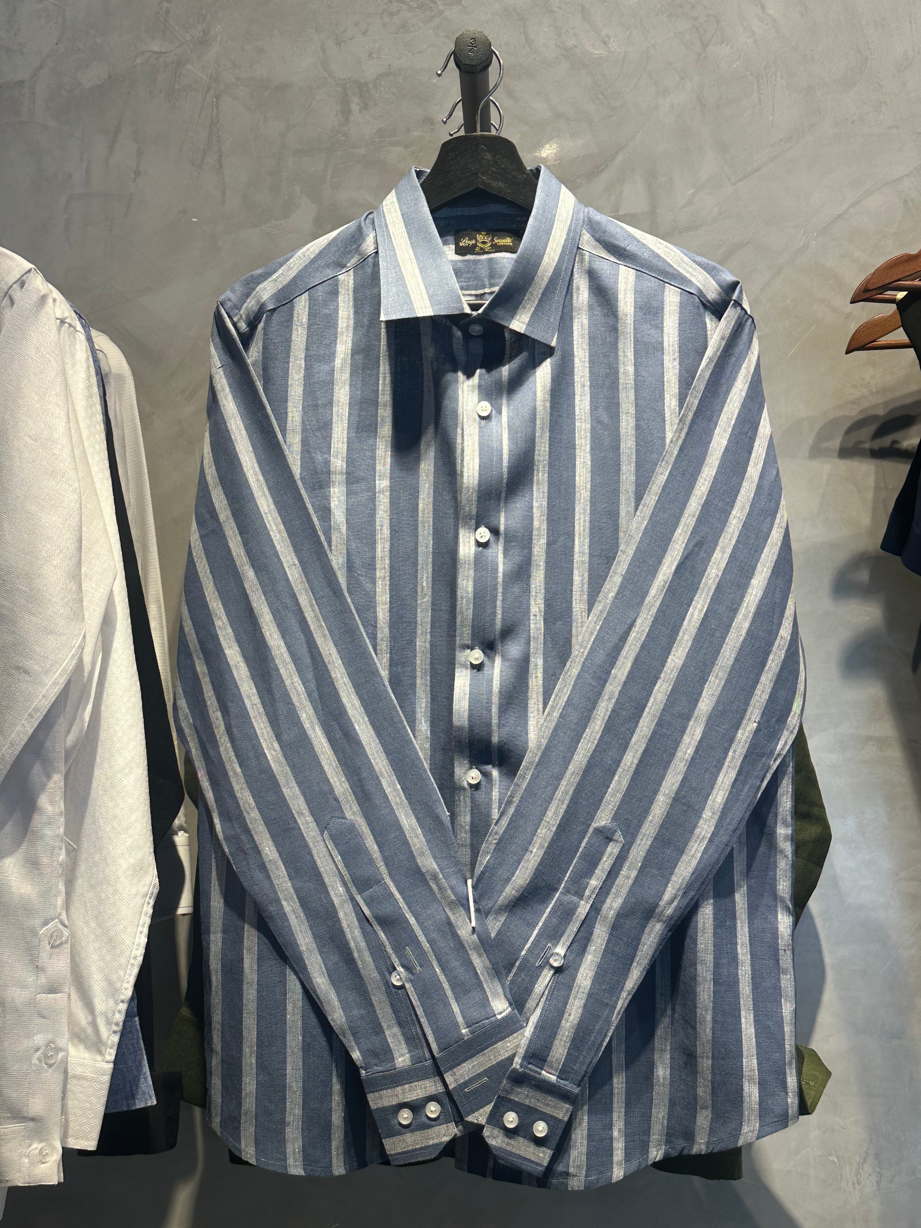 Camisa Lino de Rayas