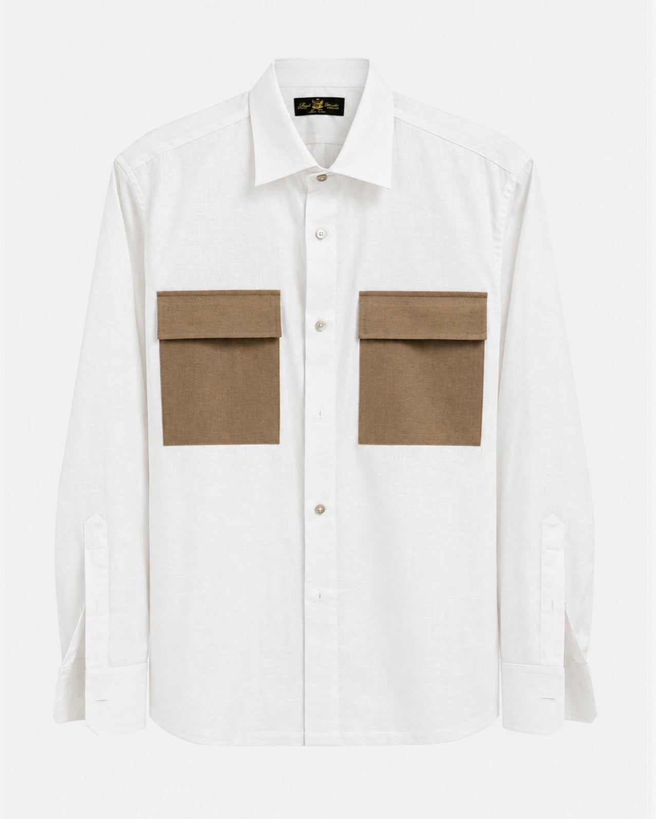 Camisa en Lino con Tapas