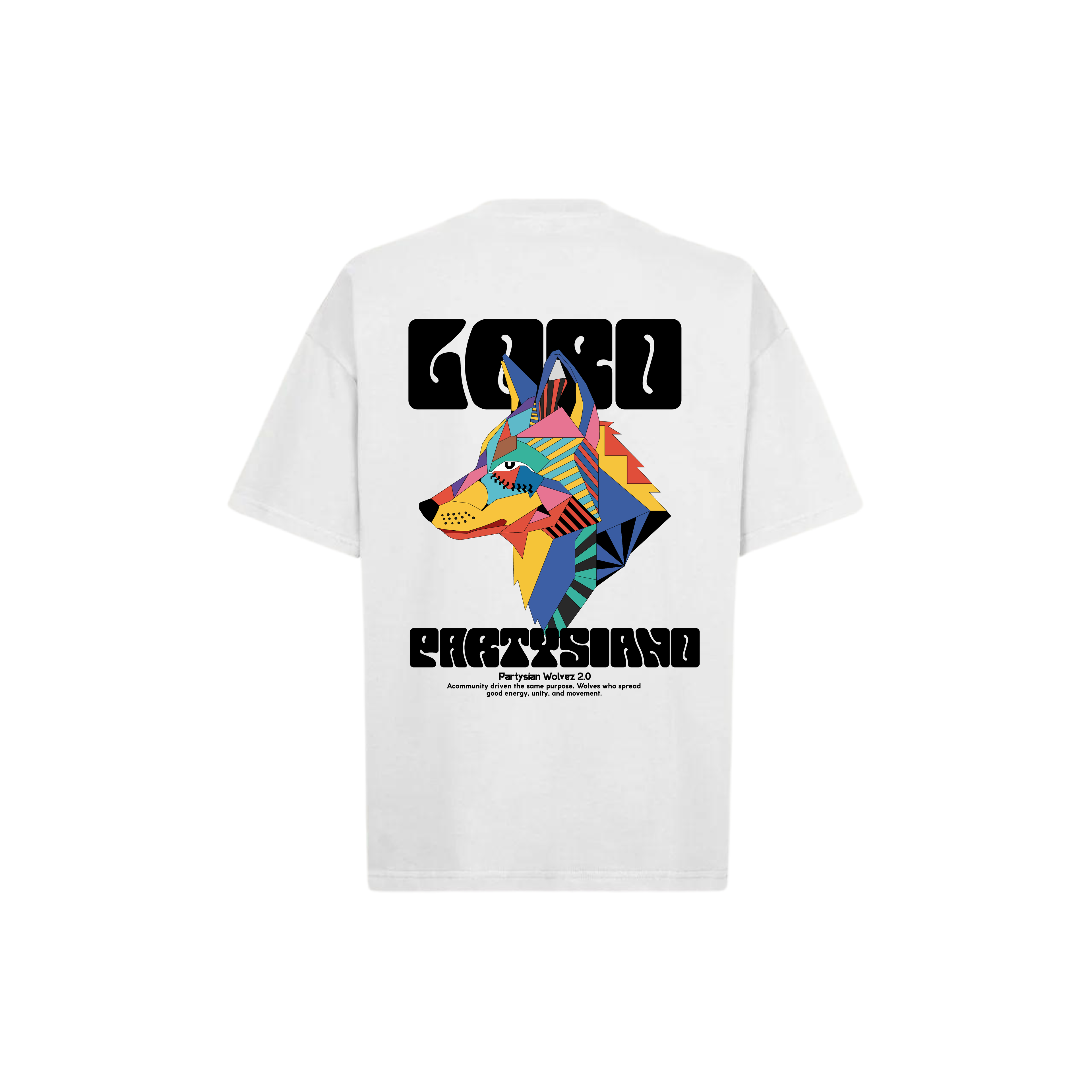 Partysian Wolves Oversized Tee