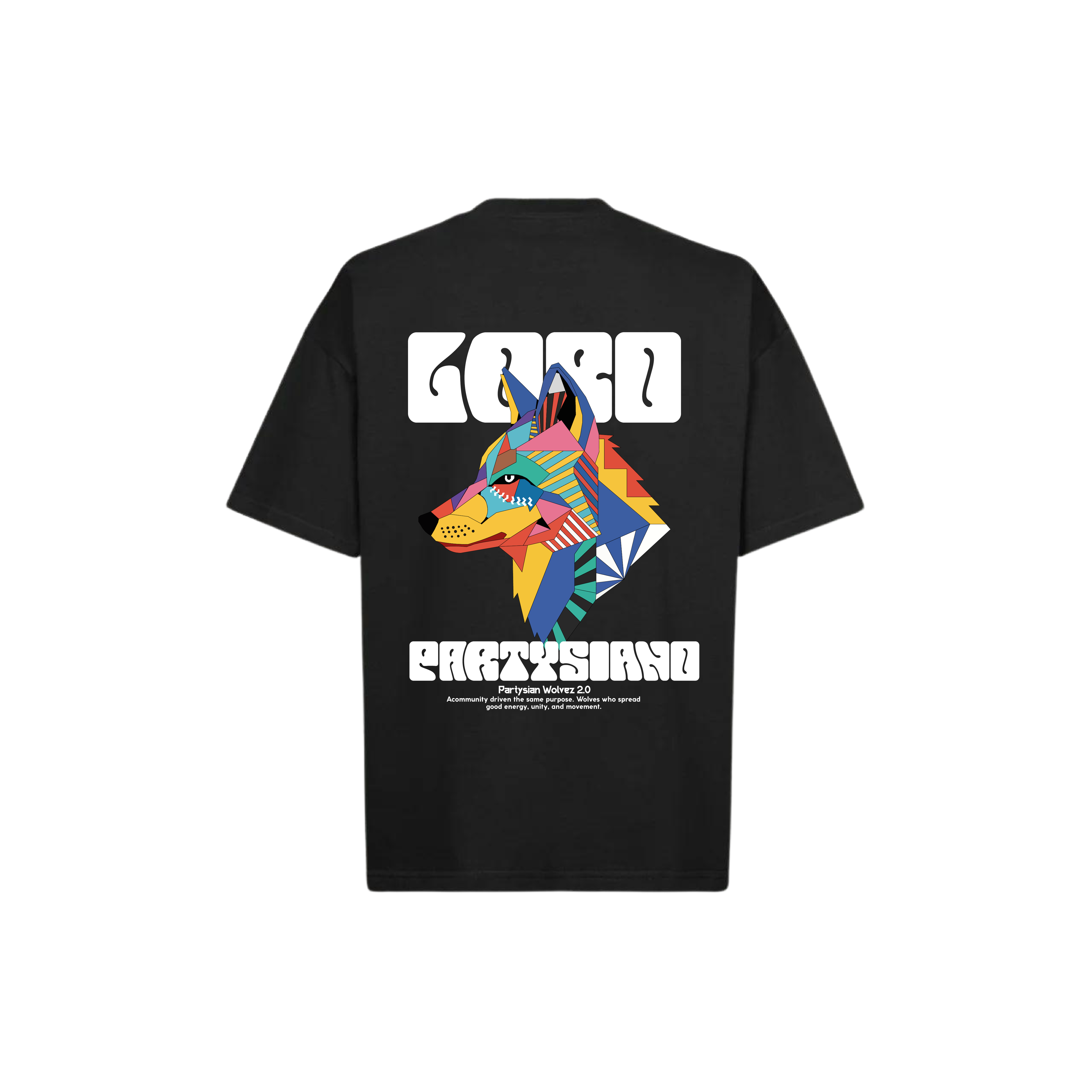 Partysian Wolves Oversized Tee